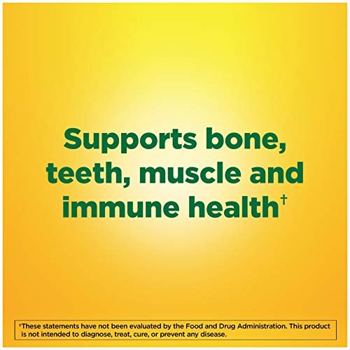 Vitamin D3, 100 Softgels, Vitamin D 1000 IU (25 mcg) Helps Support Immune Health, Strong Bones and Teeth, & Muscle Function, 125% of The Daily Value for Vitamin D in Only One Daily Softgel