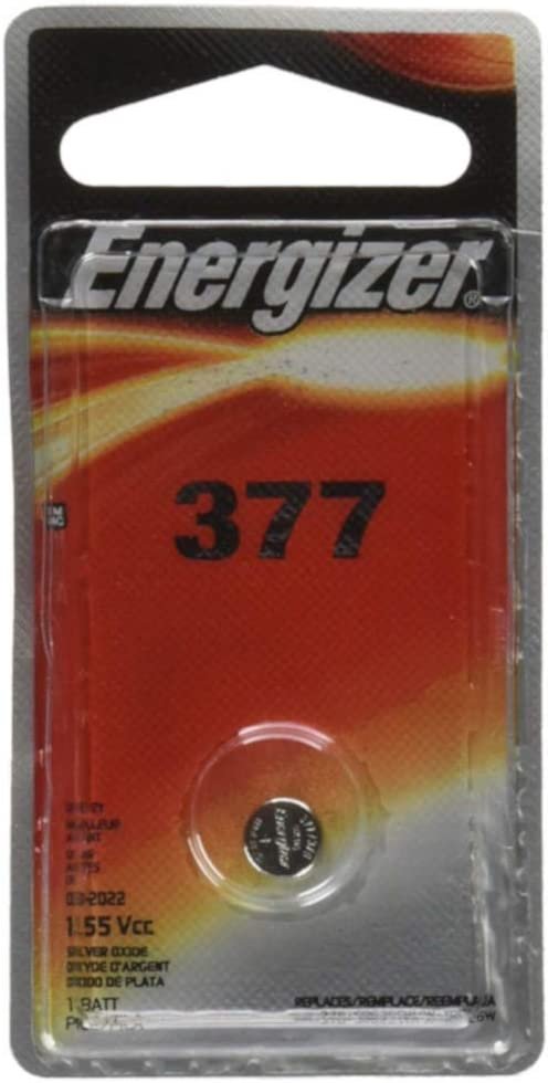 Energizer 1.55 Vcc 377 Silver Oxide Battery
