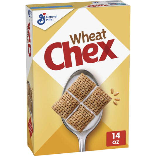 Wheat Chex Breakfast Cereal, Homemade Chex Mix Ingredient, 14 oz