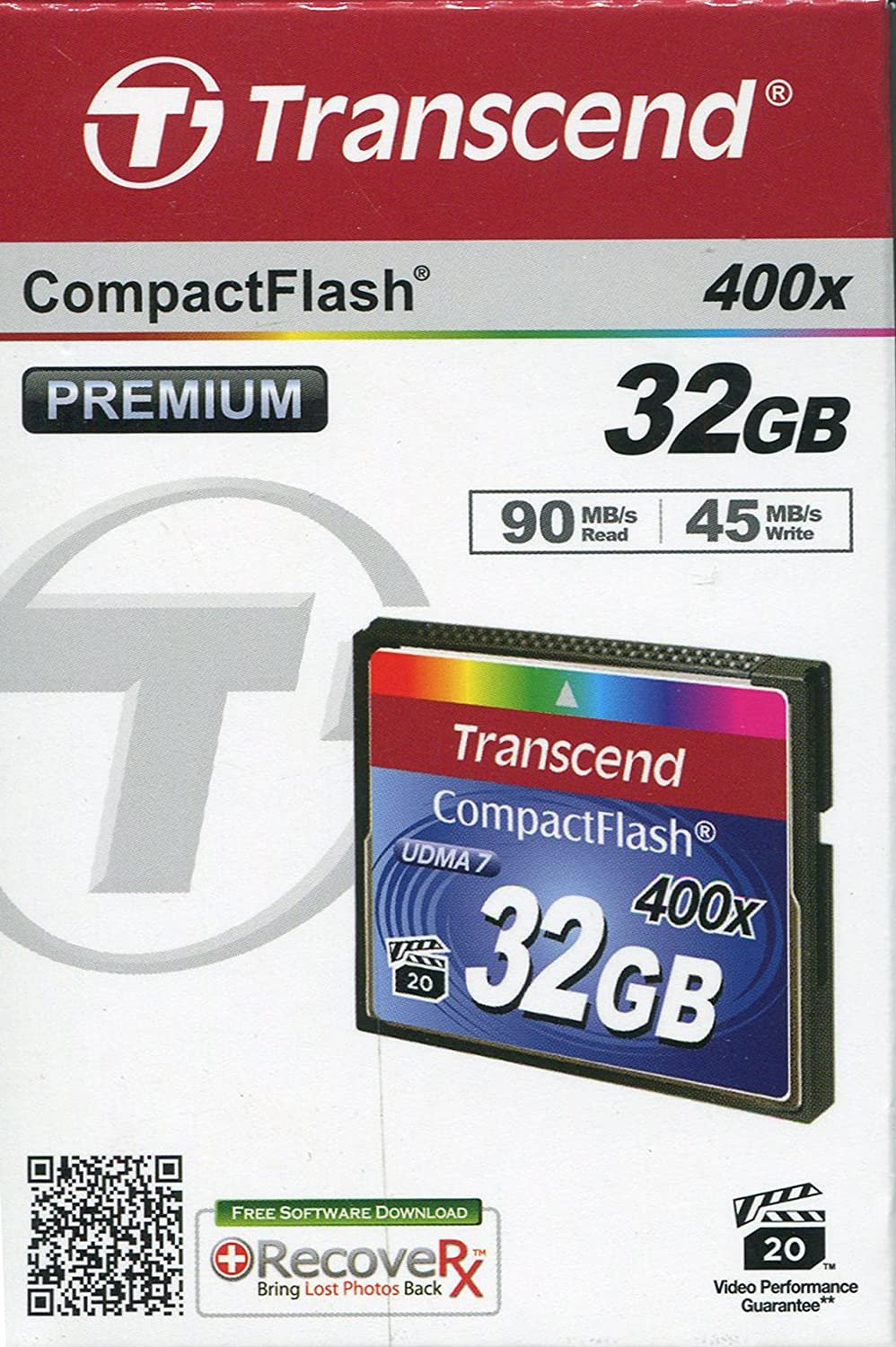 Transcend 32 GB CompactFlash (CF) Card - 1 Card