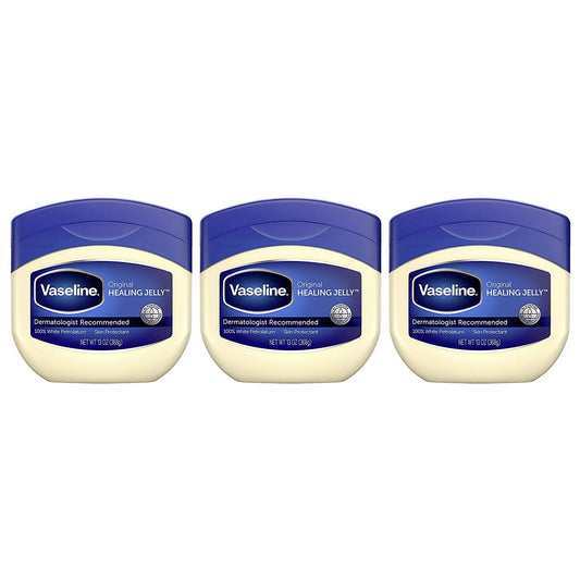 Vaseline Petroleum Jelly, Original 13 oz, Pack of 3